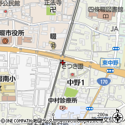 株式会社カワデン　四條畷営業所周辺の地図