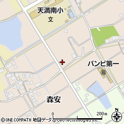 兵庫県加古郡稲美町森安142-1周辺の地図