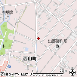 静岡県浜松市中央区西山町105周辺の地図