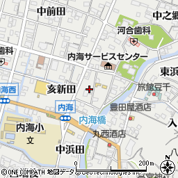 愛知県知多郡南知多町内海亥新田6-12周辺の地図