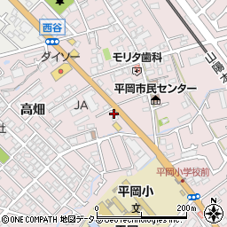 兵庫県加古川市平岡町西谷210周辺の地図