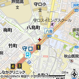 大阪府守口市八島町1-15周辺の地図