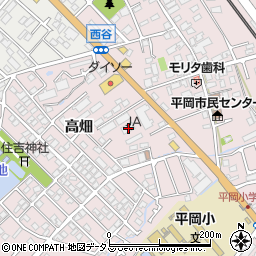 兵庫県加古川市平岡町西谷206周辺の地図