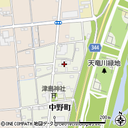 静岡県浜松市中央区中野町3030周辺の地図