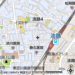 大阪旅行ビル周辺の地図