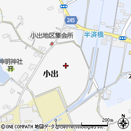 静岡県菊川市小出周辺の地図