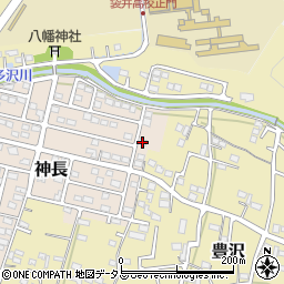 静岡県袋井市神長33-6周辺の地図