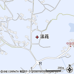 三重県伊賀市法花周辺の地図