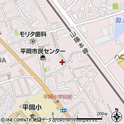 兵庫県加古川市平岡町西谷126周辺の地図