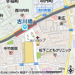 美粧館古川橋店周辺の地図