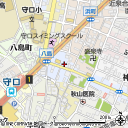 コインパ竜田通１丁目駐車場周辺の地図