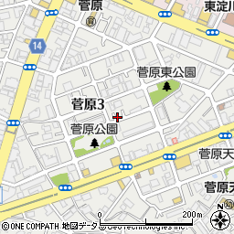 市営菅原第２住宅周辺の地図