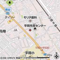 兵庫県加古川市平岡町西谷135周辺の地図
