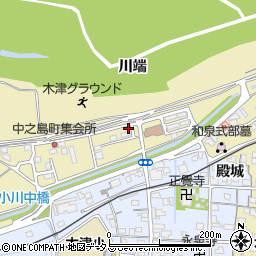 京都府木津川市木津川端17周辺の地図