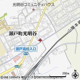 岡山県岡山市東区瀬戸町光明谷225周辺の地図