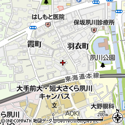 シティコア夙川周辺の地図
