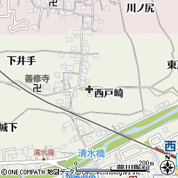 京都府木津川市相楽西戸崎周辺の地図