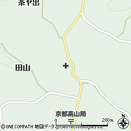 京都府南山城村（相楽郡）田山（タワノ辻）周辺の地図
