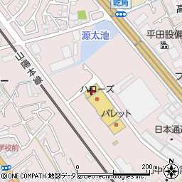 ダイソーハローズ東加古川店周辺の地図