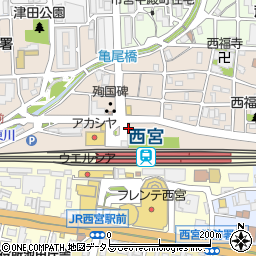 じゃんぼ總本店　ＪＲ西宮駅前店周辺の地図