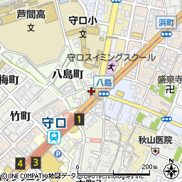 大阪府守口市八島町周辺の地図