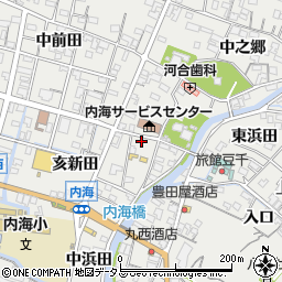 愛知県知多郡南知多町内海亥新田4-6周辺の地図