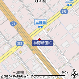 愛知県豊橋市神野新田町ワノ割周辺の地図