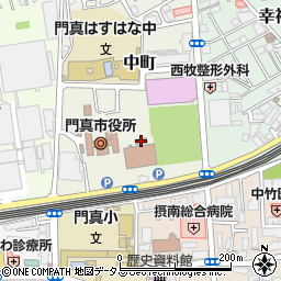 門真市役所分館周辺の地図