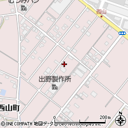 静岡県浜松市中央区西山町115周辺の地図