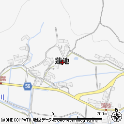 三重県伊賀市蓮池周辺の地図