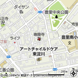 徳法山専隆寺周辺の地図