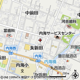 愛知県知多郡南知多町内海亥新田84-4周辺の地図