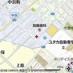 愛知県豊橋市中浜町205周辺の地図