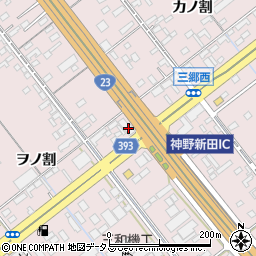 愛知県豊橋市神野新田町ワノ割43周辺の地図