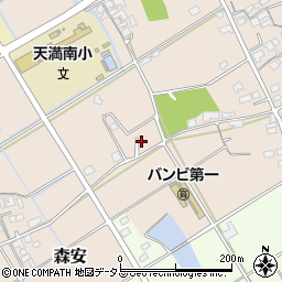 兵庫県加古郡稲美町森安91周辺の地図