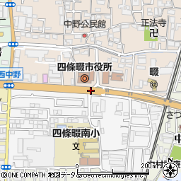四條畷市役所前周辺の地図