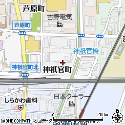 兵庫県西宮市神祇官町周辺の地図