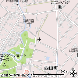 静岡県浜松市中央区西山町752周辺の地図
