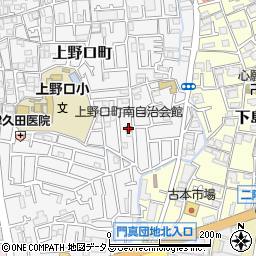 上野口町南自治会館周辺の地図