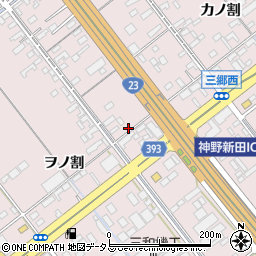 愛知県豊橋市神野新田町ワノ割37周辺の地図