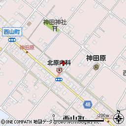 静岡県浜松市中央区西山町2156周辺の地図