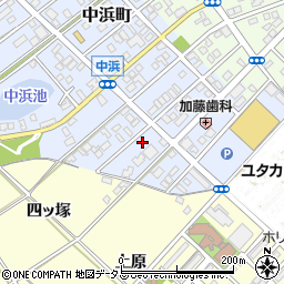 愛知県豊橋市中浜町168周辺の地図