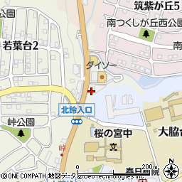 兵庫県神戸市北区山田町小部大脇山周辺の地図