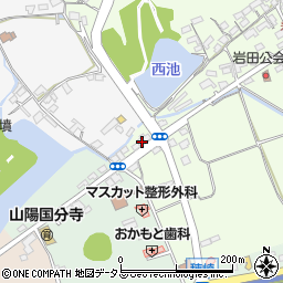 岡山県赤磐市岩田89周辺の地図