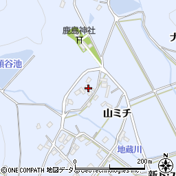 愛知県豊橋市雲谷町上ノ山13周辺の地図