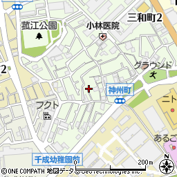 大阪府豊中市三和町4丁目周辺の地図