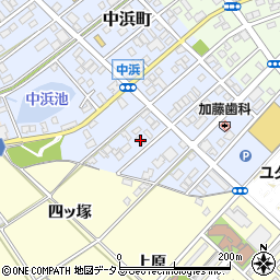 愛知県豊橋市中浜町156周辺の地図