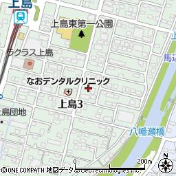 ファミリーマート浜松上島東店周辺の地図