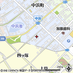 愛知県豊橋市中浜町133周辺の地図