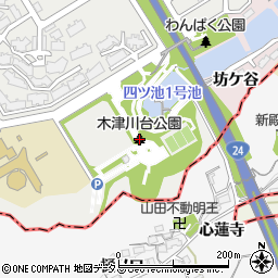 木津川台公園周辺の地図